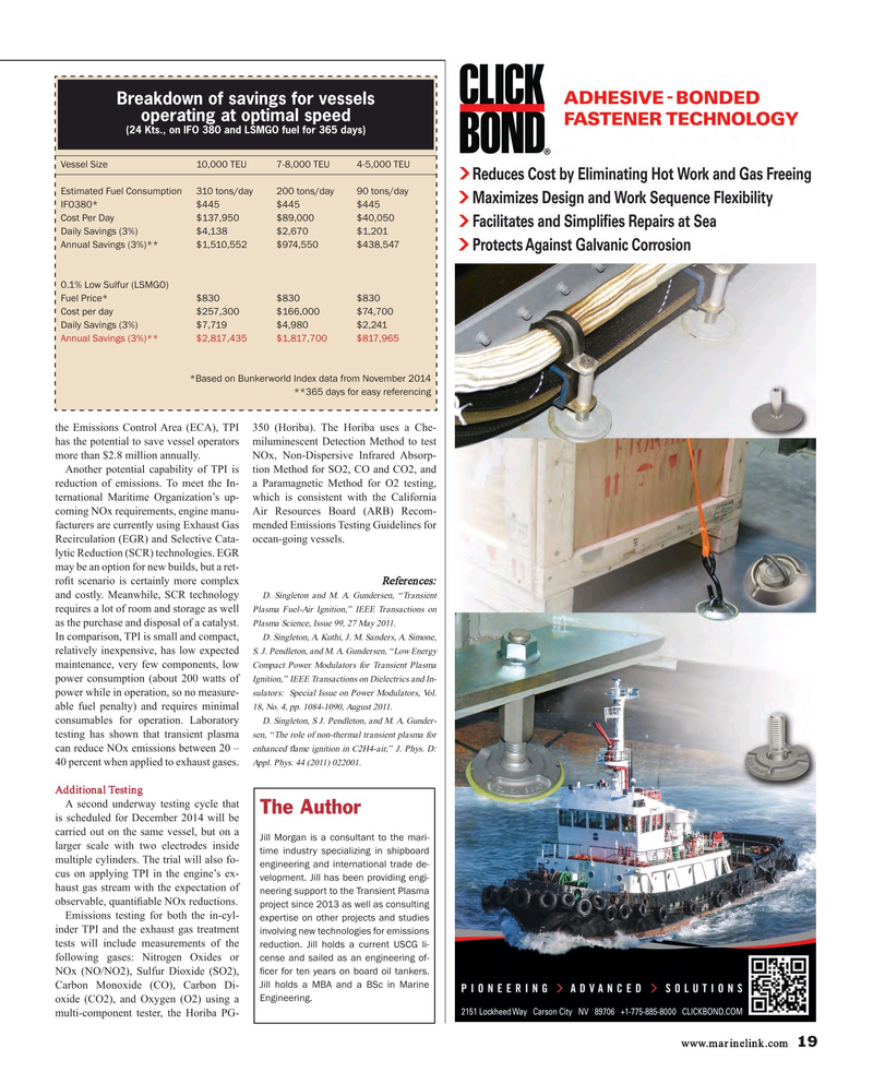 Maritime Reporter Magazine, page 19,  Jan 2015