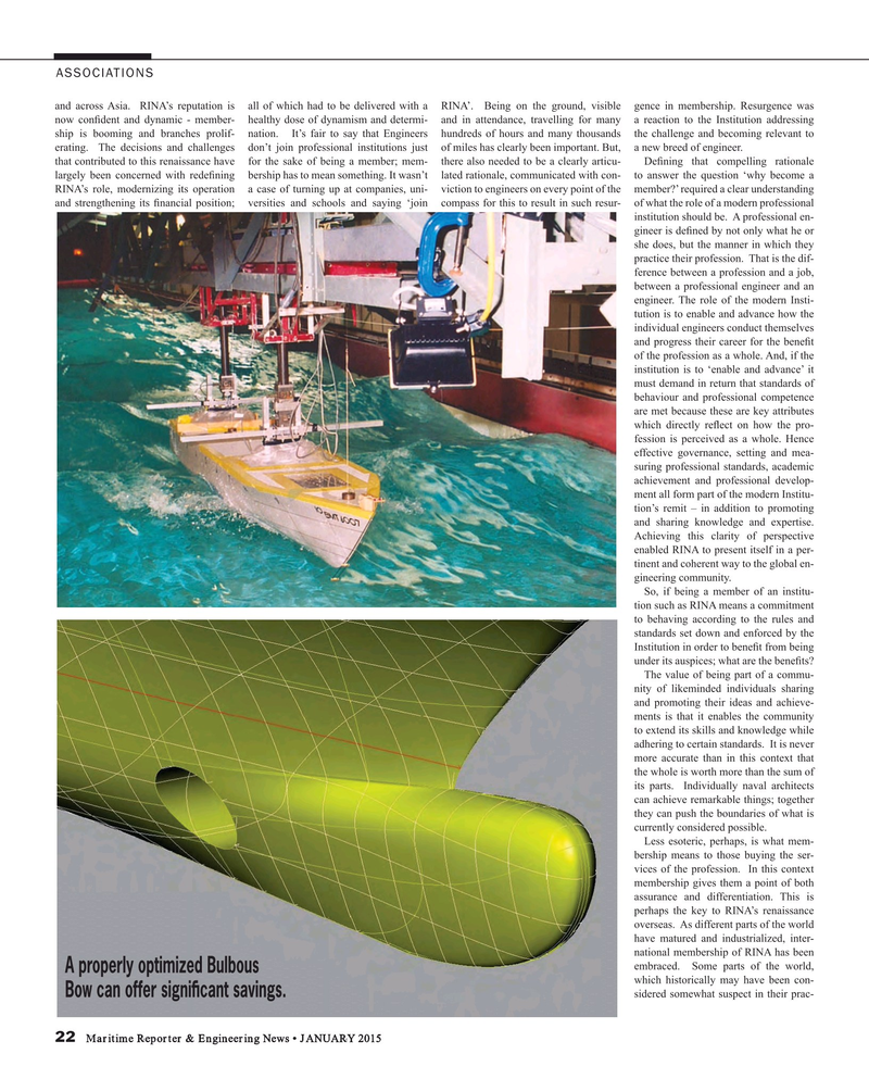 Maritime Reporter Magazine, page 22,  Jan 2015