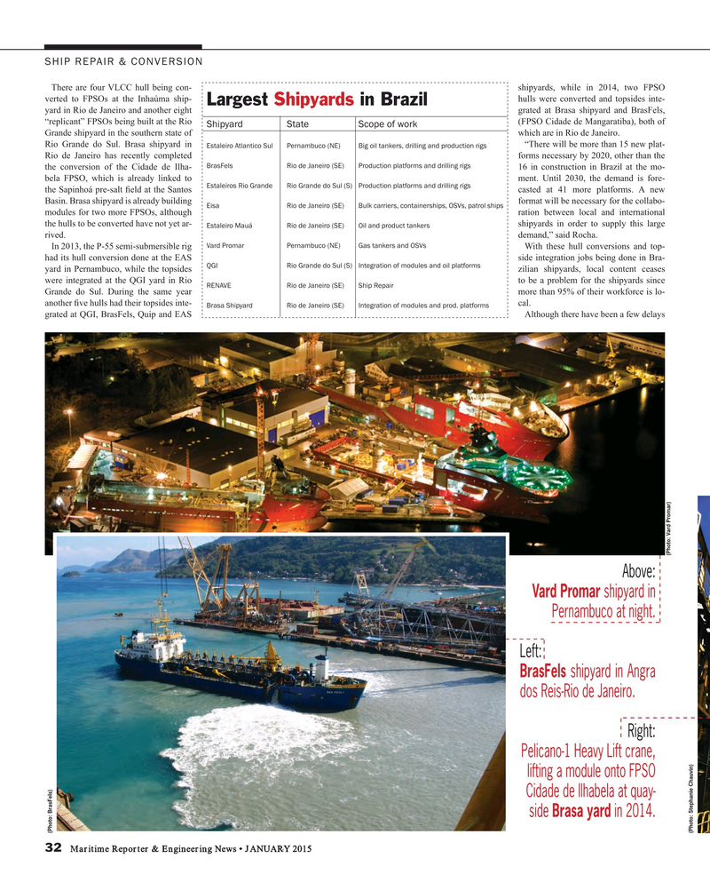 Maritime Reporter Magazine, page 32,  Jan 2015