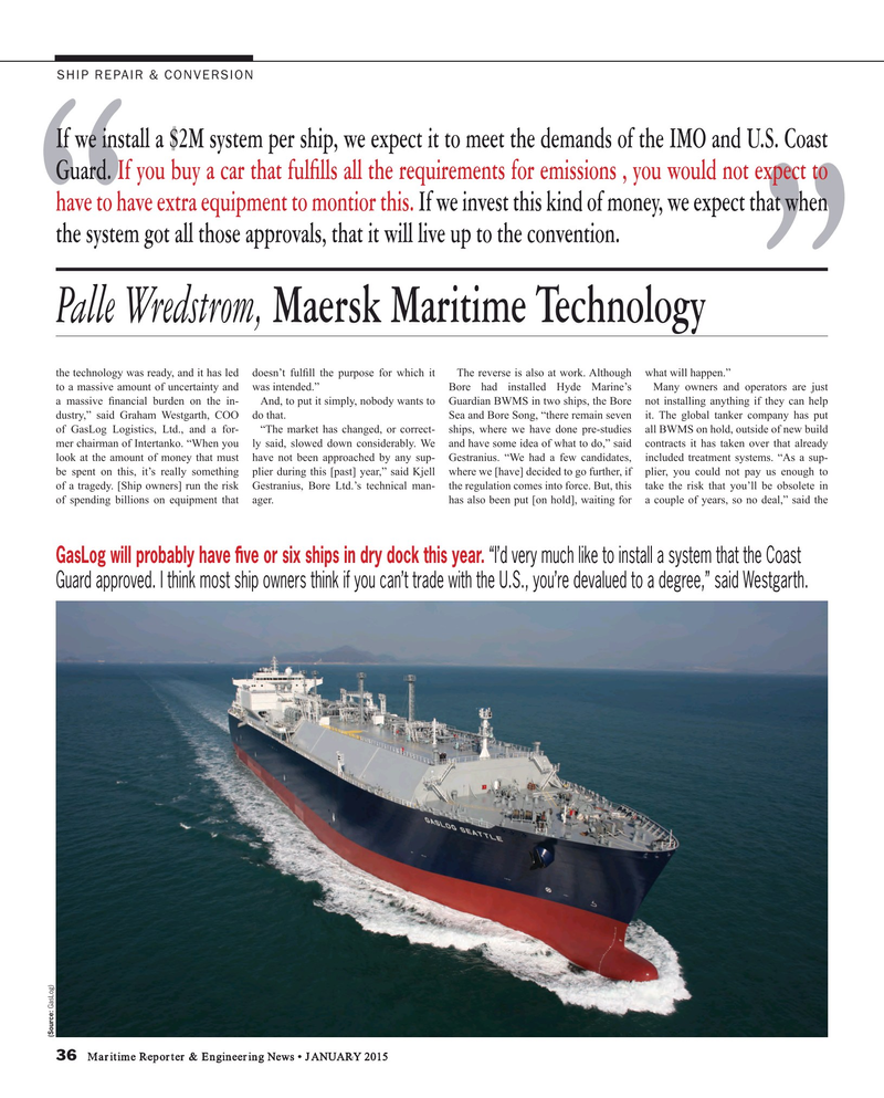 Maritime Reporter Magazine, page 36,  Jan 2015
