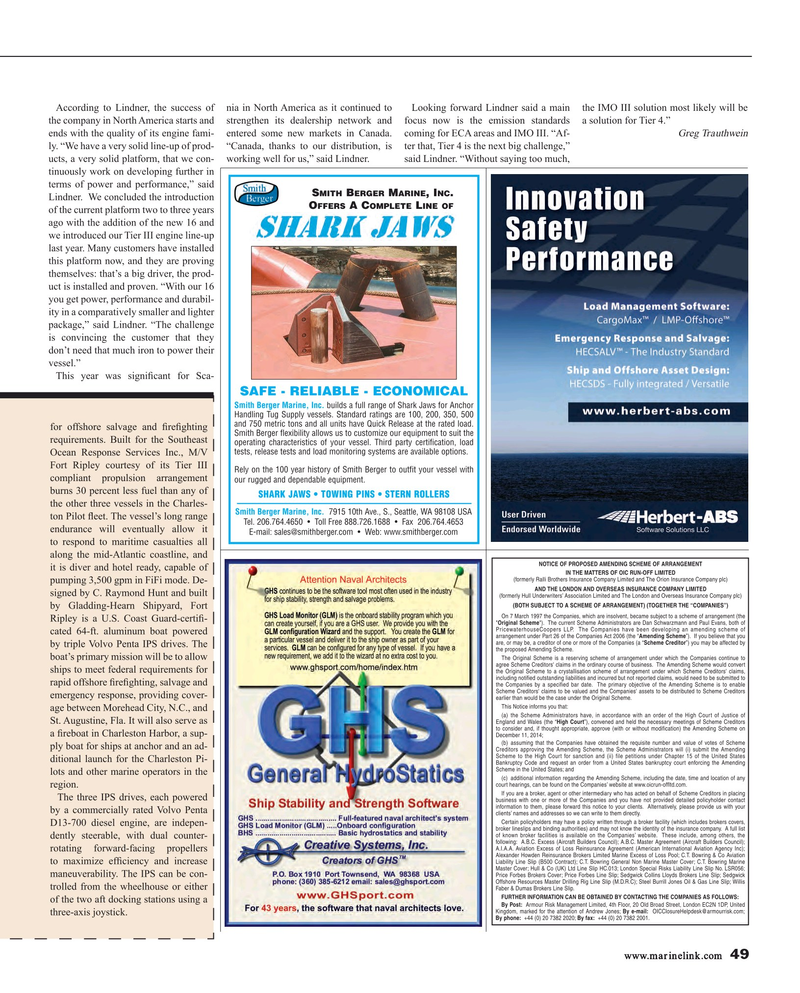 Maritime Reporter Magazine, page 49,  Jan 2015