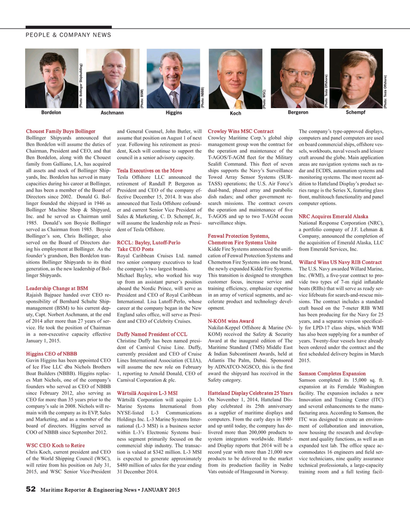 Maritime Reporter Magazine, page 52,  Jan 2015