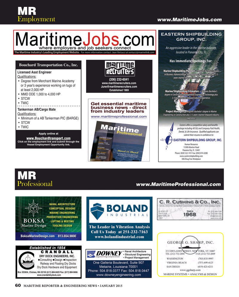 Maritime Reporter Magazine, page 60,  Jan 2015
