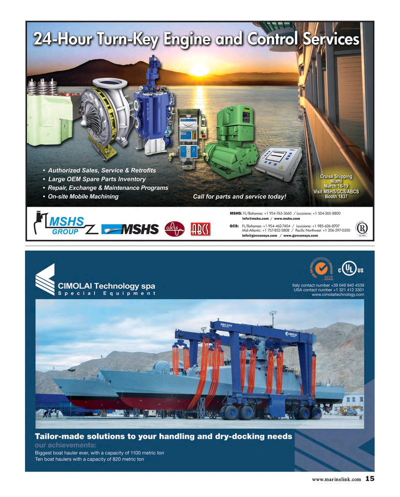 Maritime Reporter Magazine, page 15,  Feb 2015