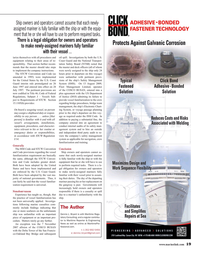 Maritime Reporter Magazine, page 19,  Feb 2015
