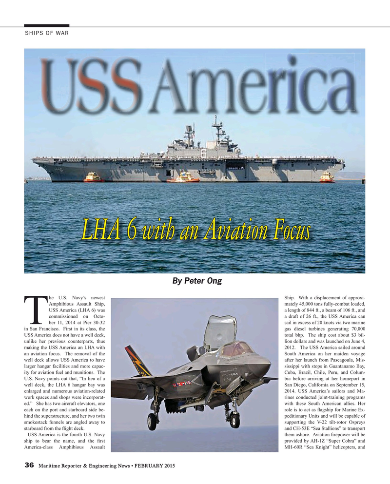 Maritime Reporter Magazine, page 36,  Feb 2015
