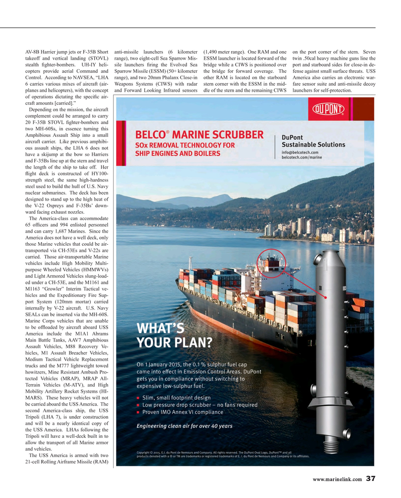 Maritime Reporter Magazine, page 37,  Feb 2015