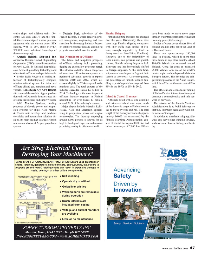 Maritime Reporter Magazine, page 47,  Feb 2015