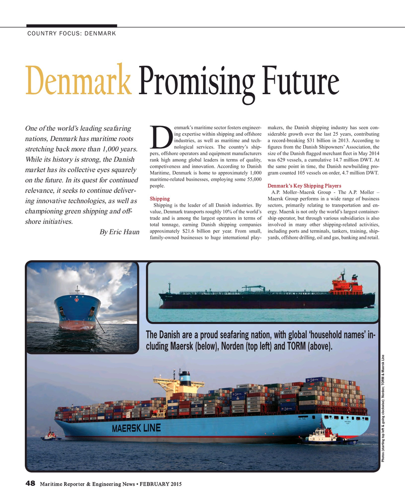 Maritime Reporter Magazine, page 48,  Feb 2015