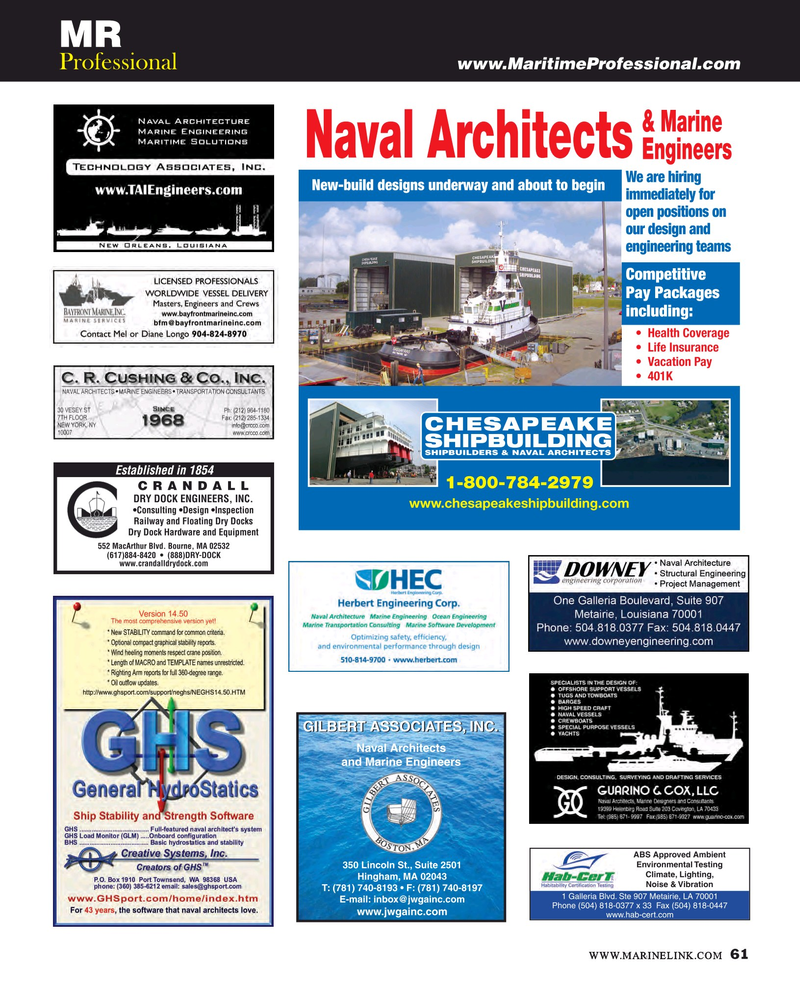 Maritime Reporter Magazine, page 61,  Feb 2015
