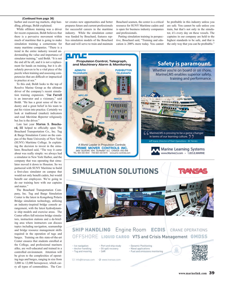 Maritime Reporter Magazine, page 39,  Mar 2015