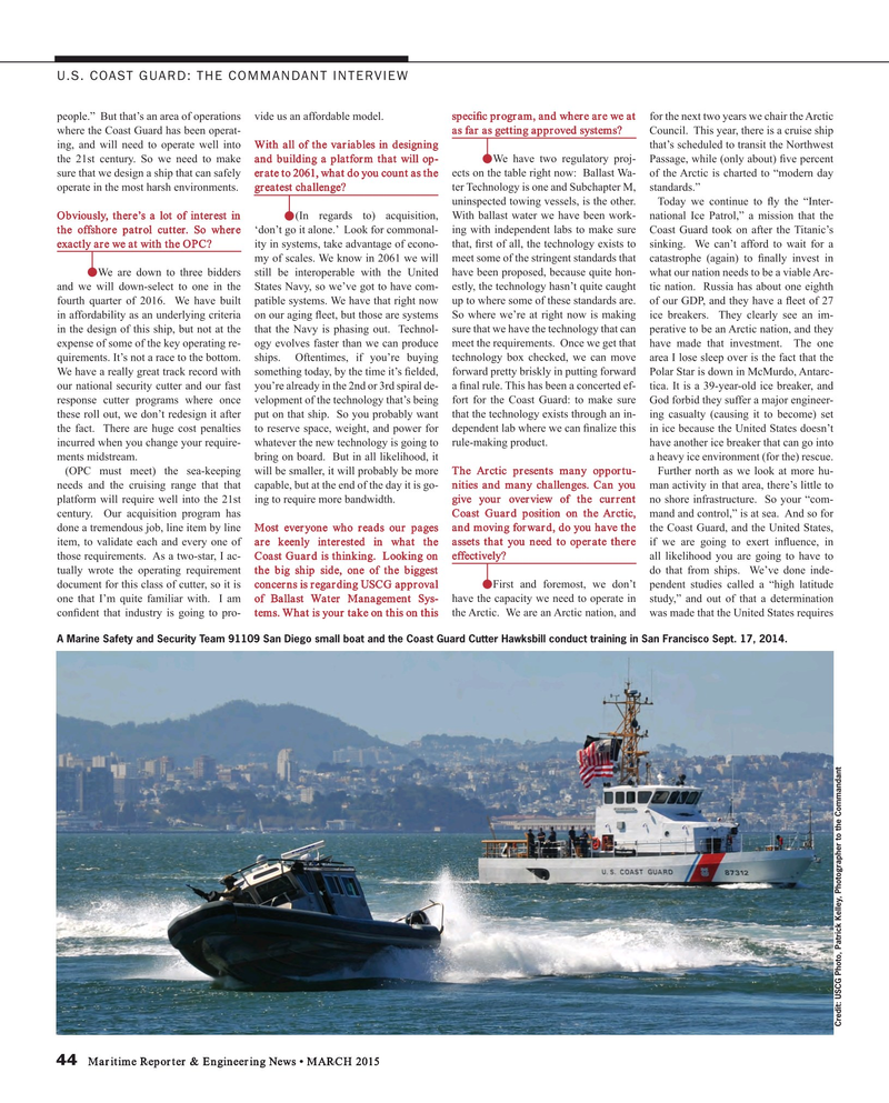 Maritime Reporter Magazine, page 44,  Mar 2015