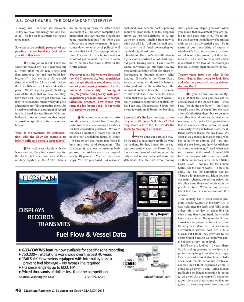 Maritime Reporter Magazine, page 46,  Mar 2015