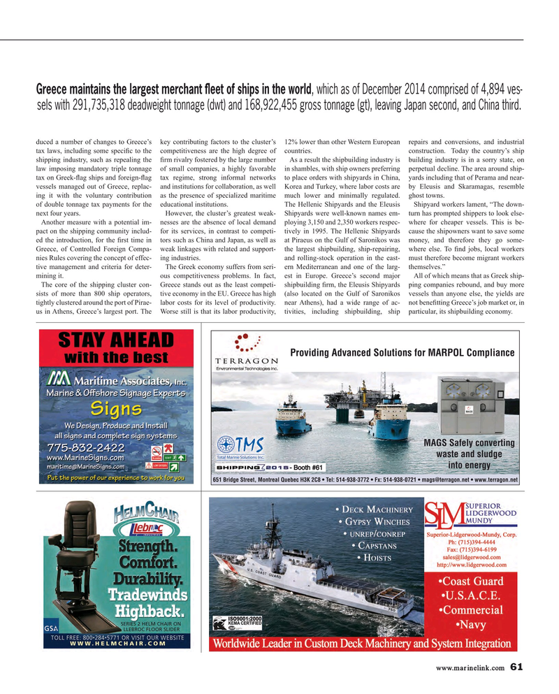 Maritime Reporter Magazine, page 61,  Mar 2015