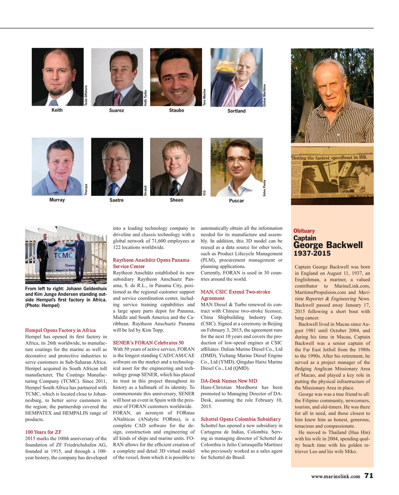 Maritime Reporter Magazine, page 71,  Mar 2015