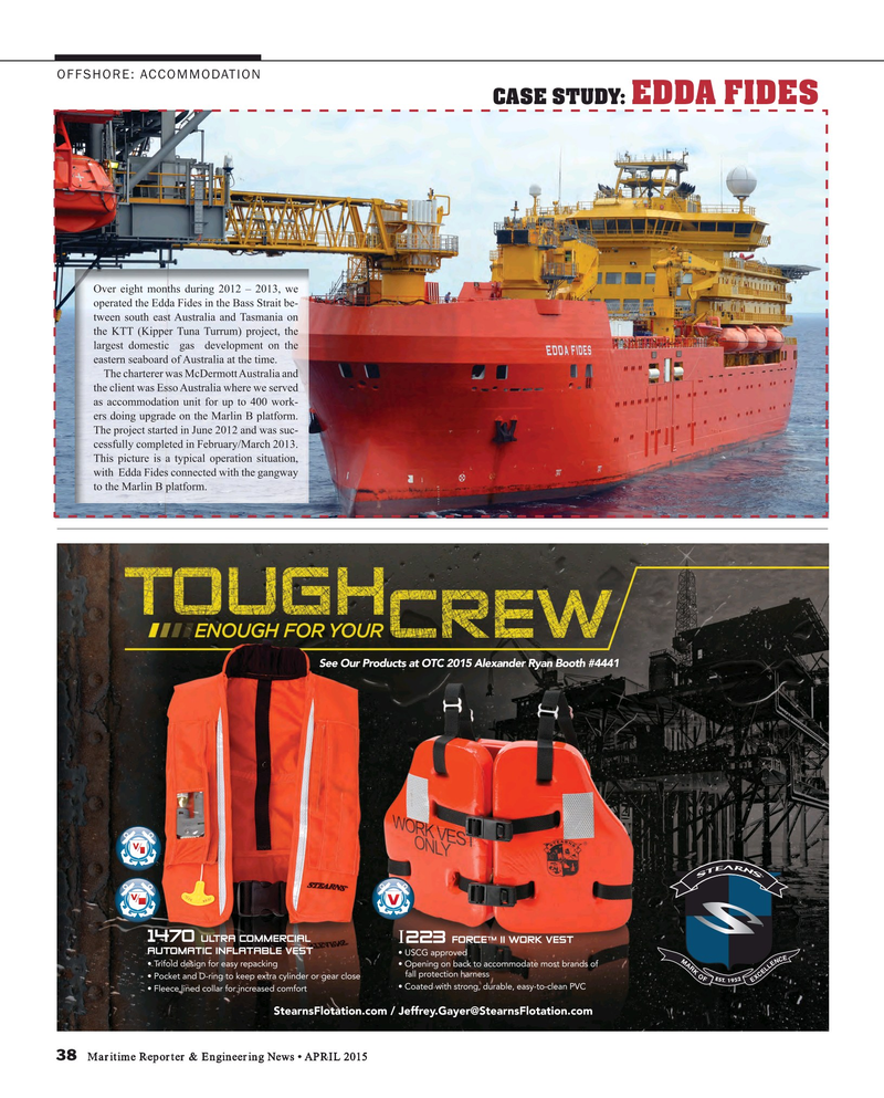 Maritime Reporter Magazine, page 38,  Apr 2015