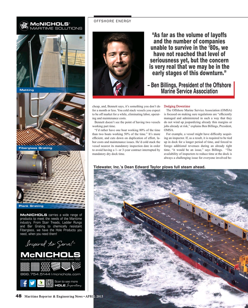Maritime Reporter Magazine, page 48,  Apr 2015