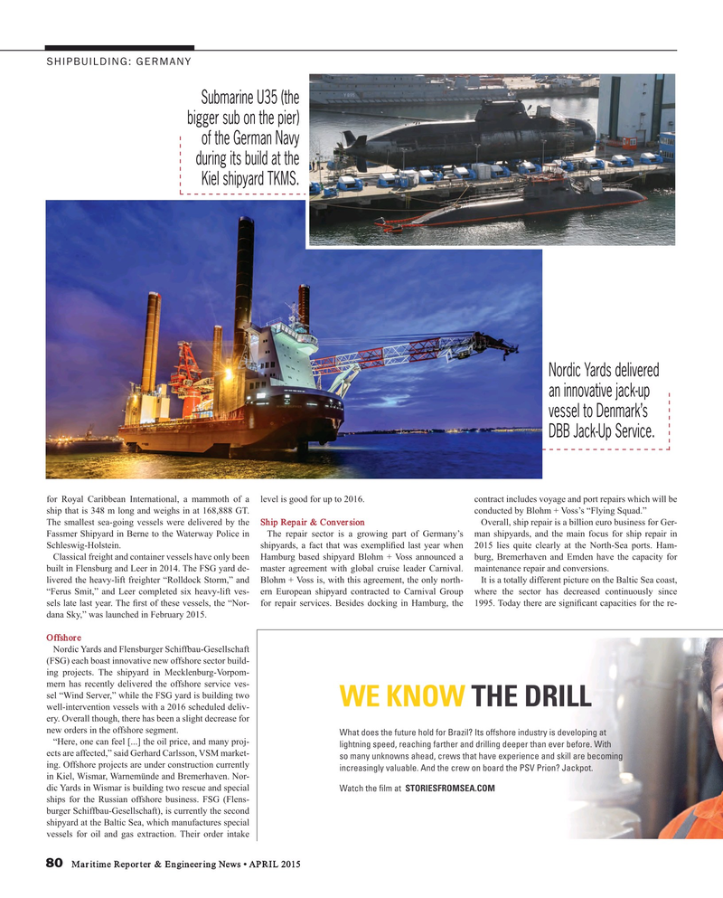 Maritime Reporter Magazine, page 80,  Apr 2015