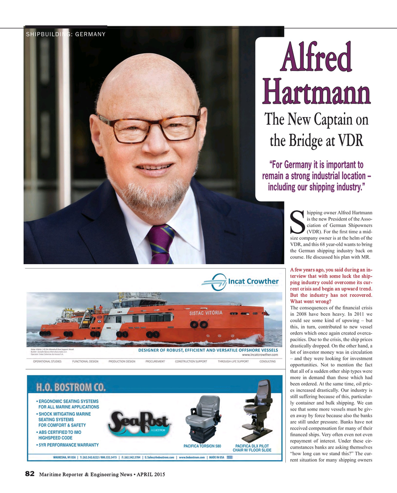 Maritime Reporter Magazine, page 82,  Apr 2015