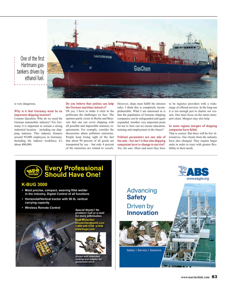 Maritime Reporter Magazine, page 83,  Apr 2015