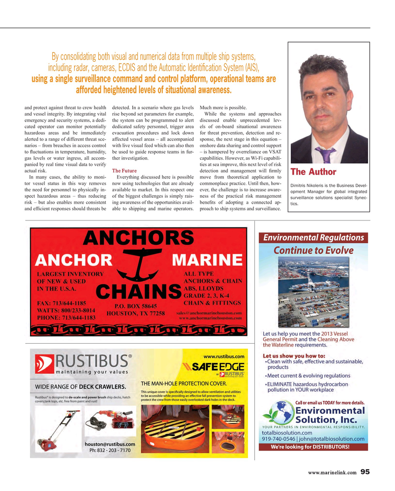Maritime Reporter Magazine, page 95,  Apr 2015