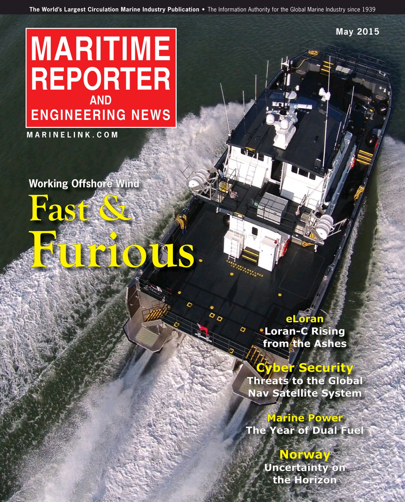 Maritime Reporter Magazine Cover May 2015 - The Marine Propulsion Edition