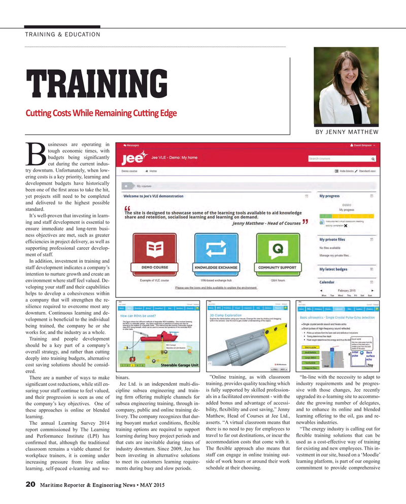 Maritime Reporter Magazine, page 20,  May 2015