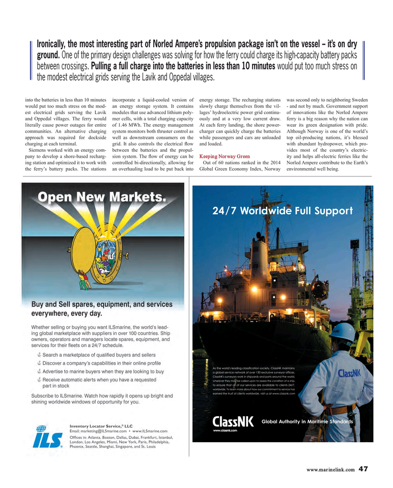 Maritime Reporter Magazine, page 47,  May 2015