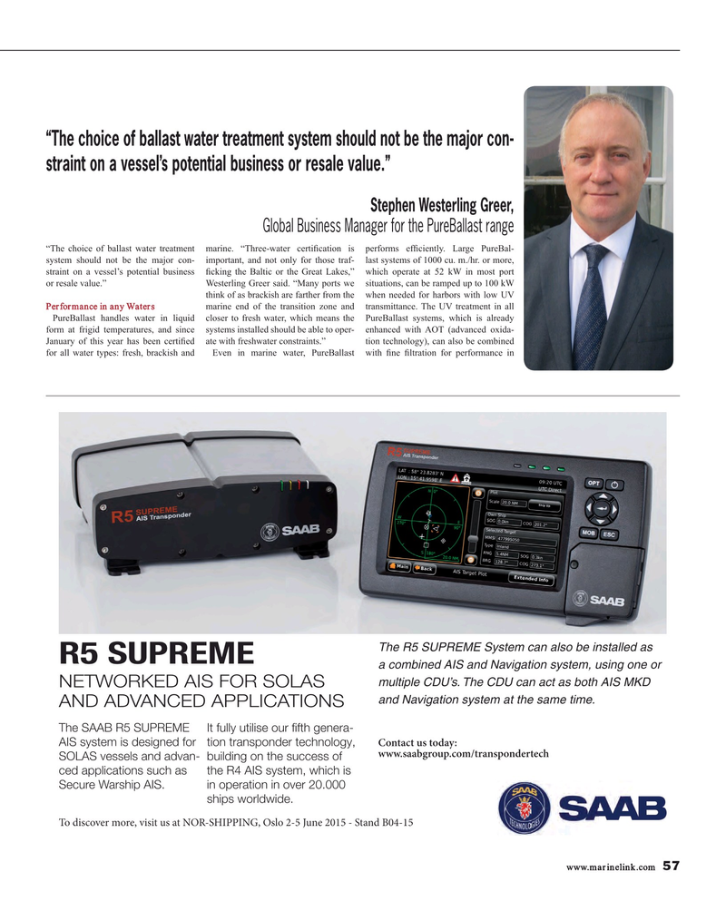 Maritime Reporter Magazine, page 57,  May 2015