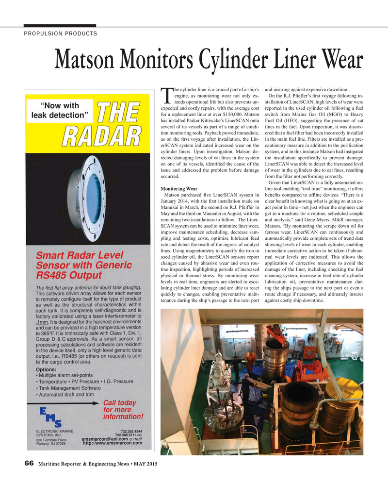 Maritime Reporter Magazine, page 66,  May 2015