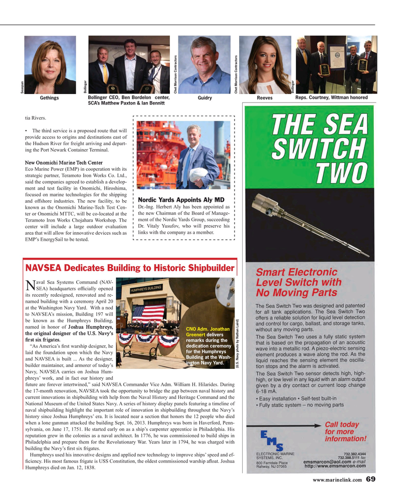 Maritime Reporter Magazine, page 69,  May 2015