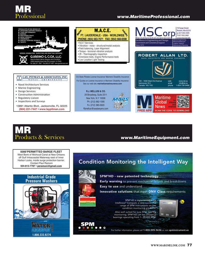 Maritime Reporter Magazine, page 77,  May 2015
