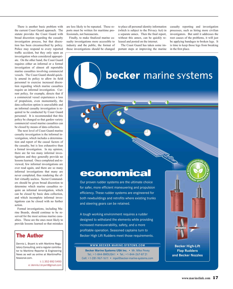 Maritime Reporter Magazine, page 17,  Jun 2015