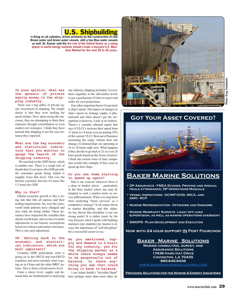 Maritime Reporter Magazine, page 29,  Jun 2015