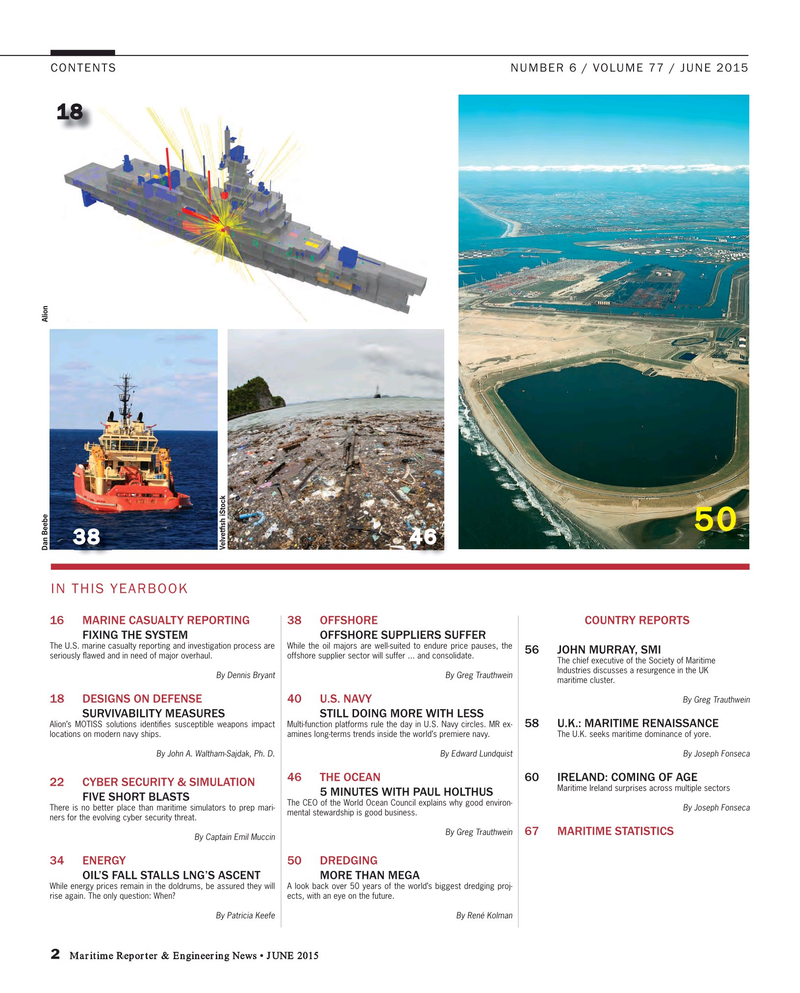 Maritime Reporter Magazine, page 2,  Jun 2015