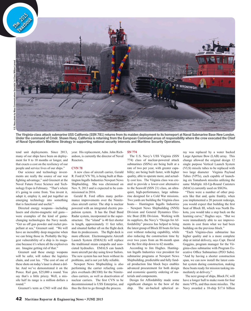 Maritime Reporter Magazine, page 42,  Jun 2015