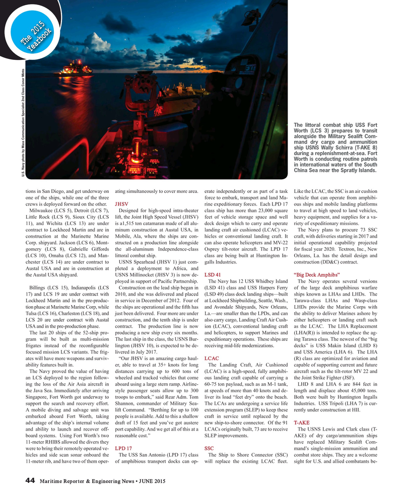 Maritime Reporter Magazine, page 44,  Jun 2015
