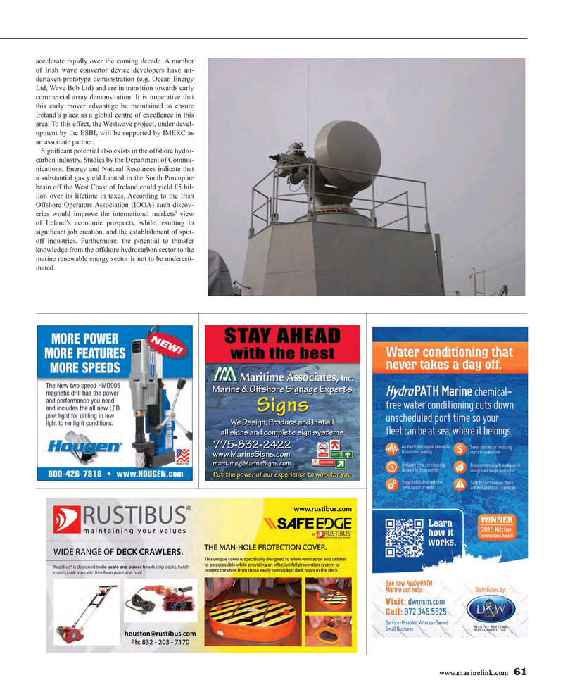 Maritime Reporter Magazine, page 61,  Jun 2015