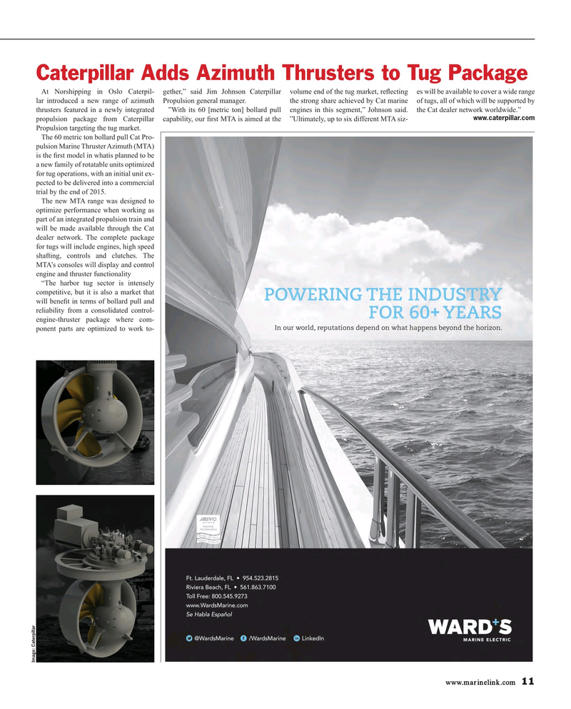 Maritime Reporter Magazine, page 11,  Jul 2015