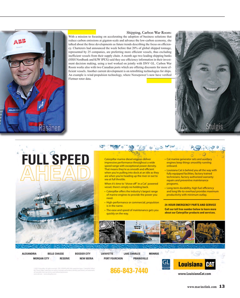 Maritime Reporter Magazine, page 13,  Jul 2015