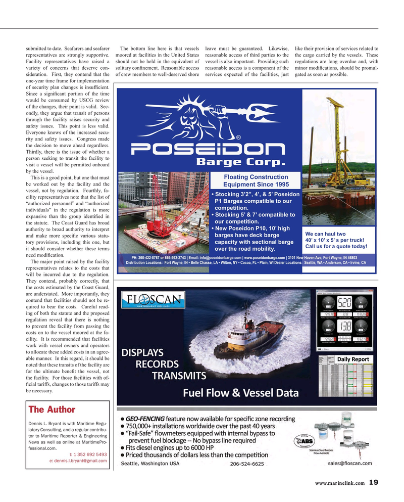 Maritime Reporter Magazine, page 19,  Jul 2015