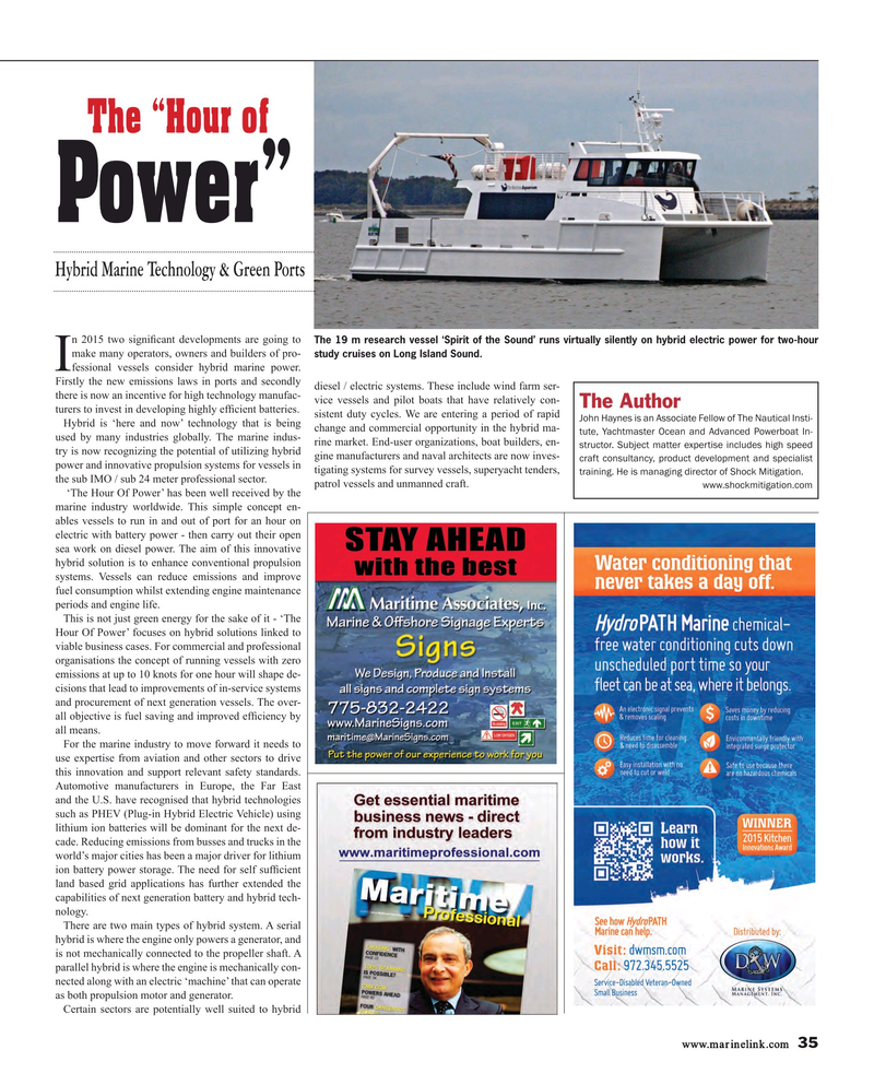 Maritime Reporter Magazine, page 35,  Jul 2015