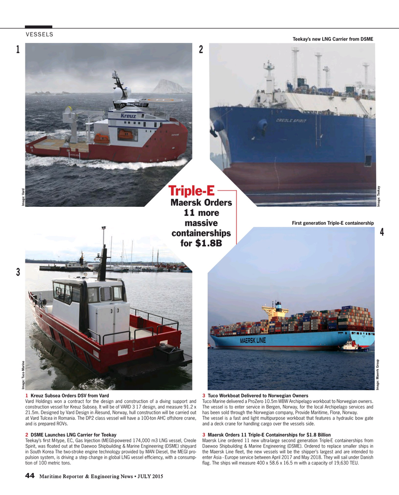 Maritime Reporter Magazine, page 44,  Jul 2015
