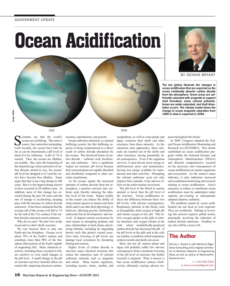 Maritime Reporter Magazine, page 16,  Aug 2015