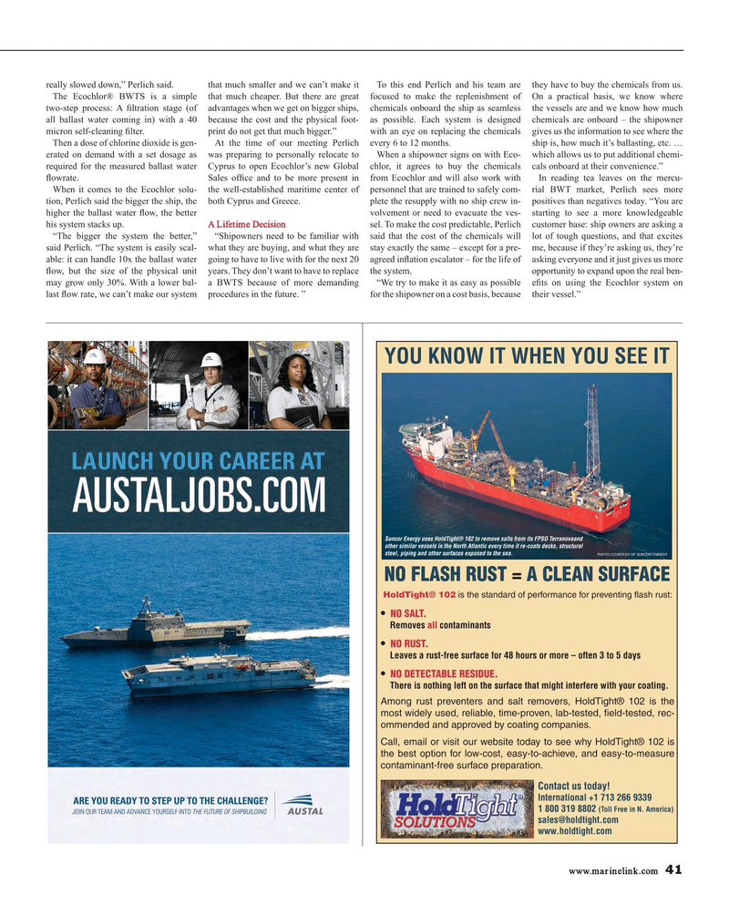 Maritime Reporter Magazine, page 41,  Aug 2015