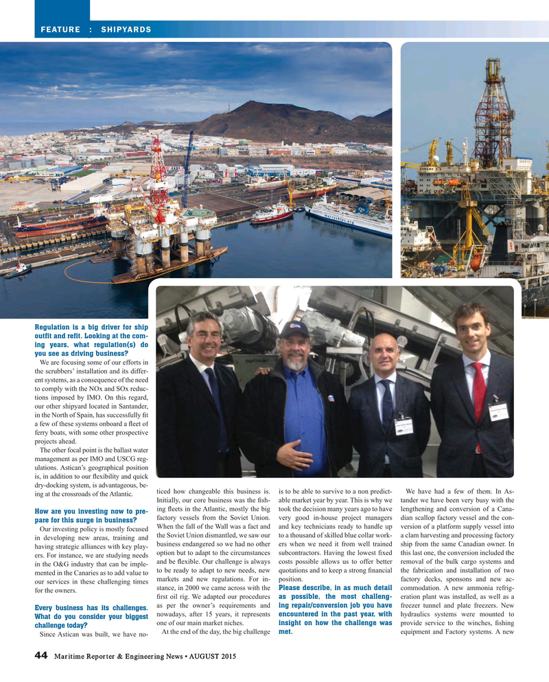Maritime Reporter Magazine, page 44,  Aug 2015