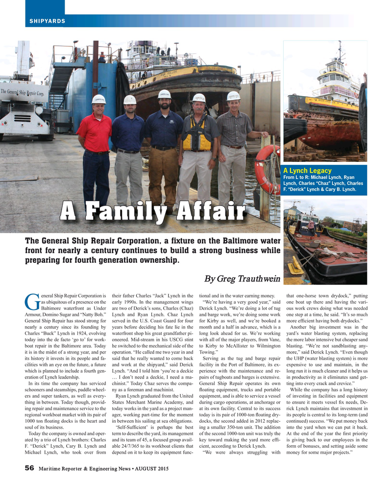 Maritime Reporter Magazine, page 56,  Aug 2015