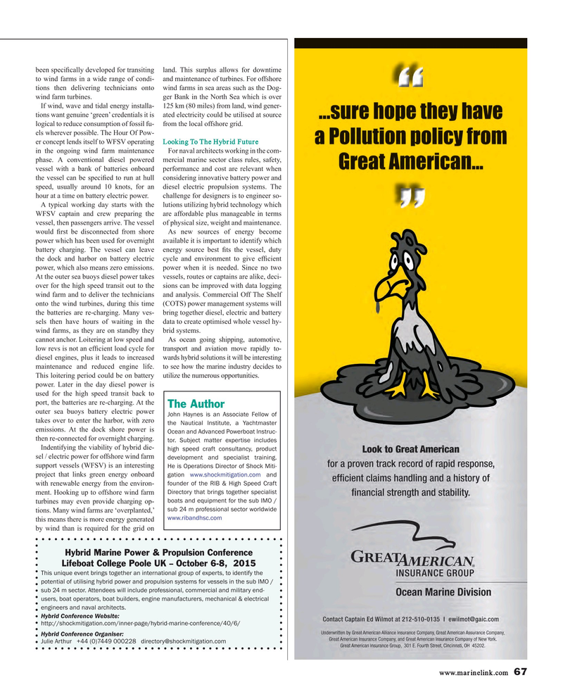 Maritime Reporter Magazine, page 67,  Aug 2015