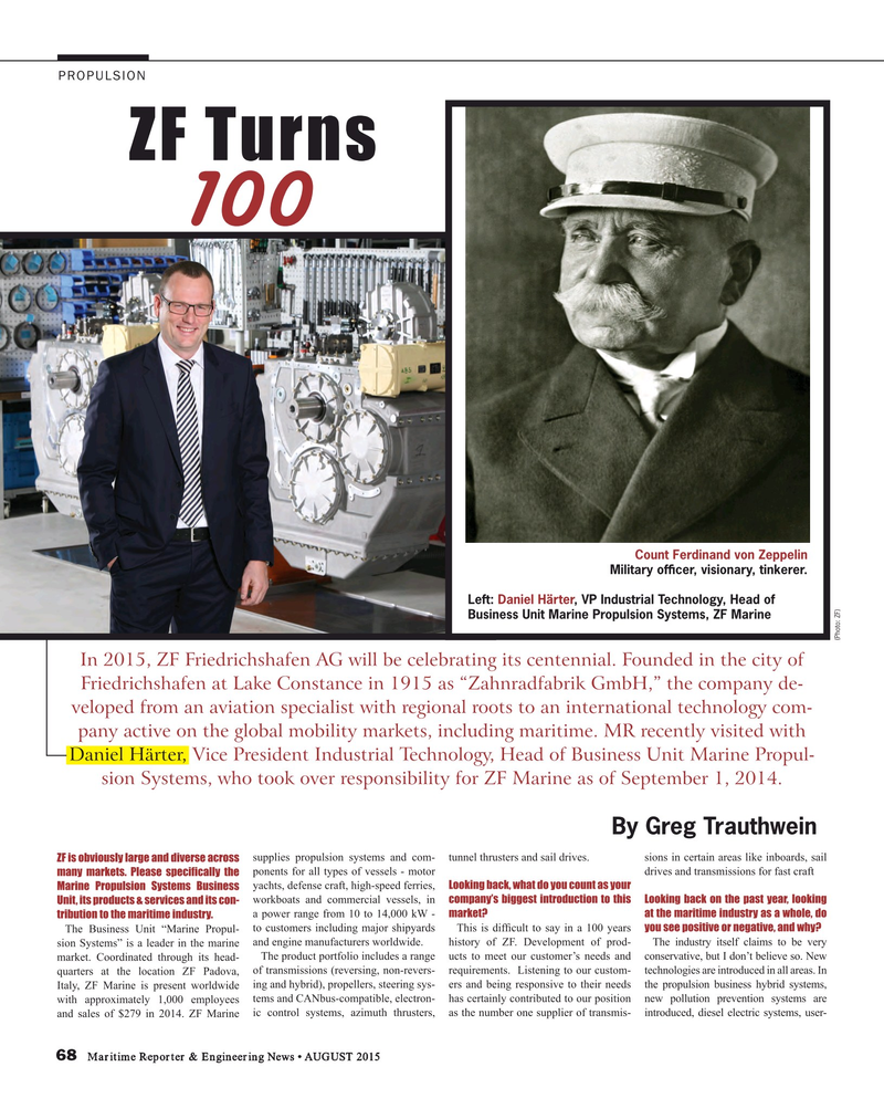 Maritime Reporter Magazine, page 68,  Aug 2015