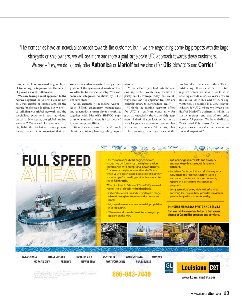 Maritime Reporter Magazine, page 13,  Sep 2015
